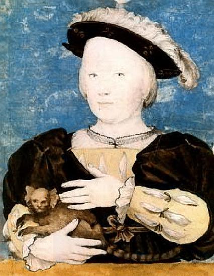 HOLBEIN, Hans the Younger Boy with marmoset China oil painting art